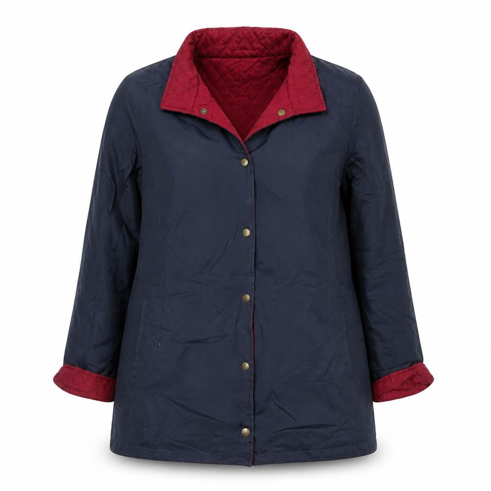 Womens UK Size 12 Classic Blue Overcoat