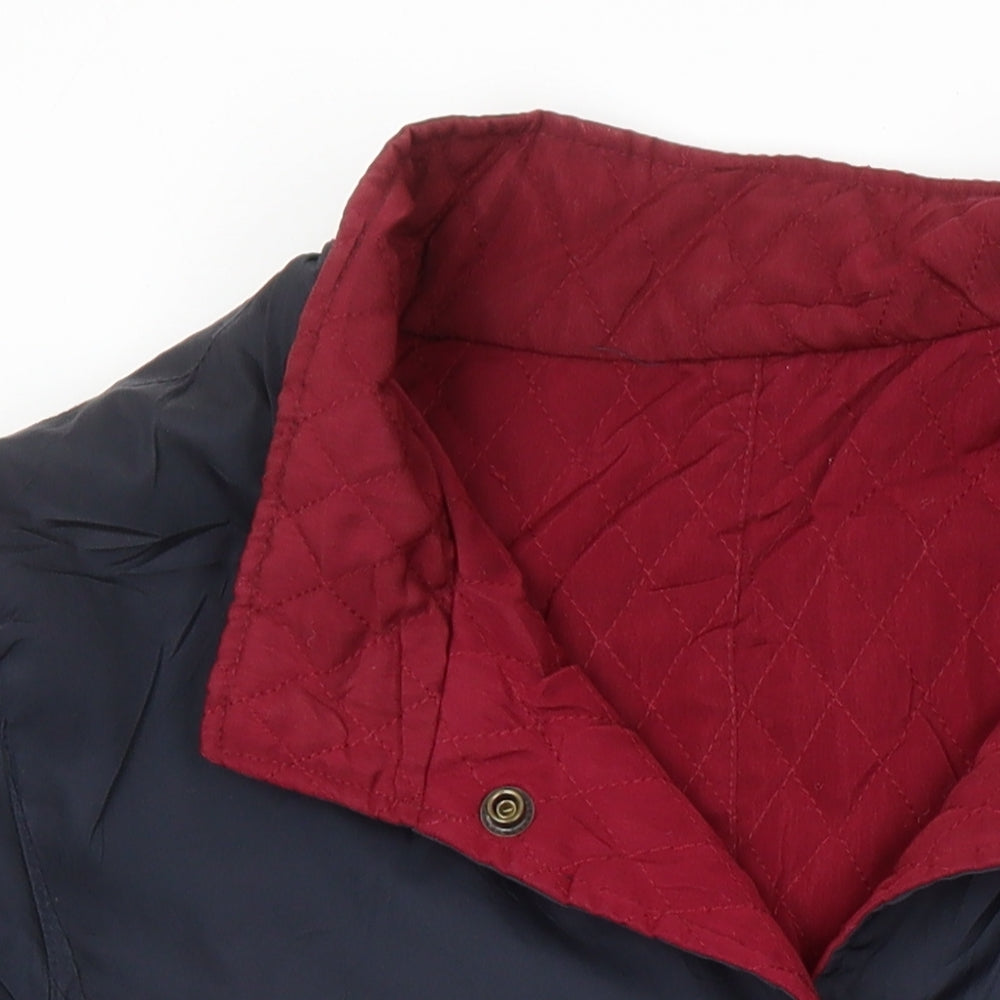 Womens UK Size 12 Classic Blue Overcoat