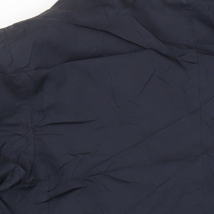 Womens UK Size 12 Classic Blue Overcoat