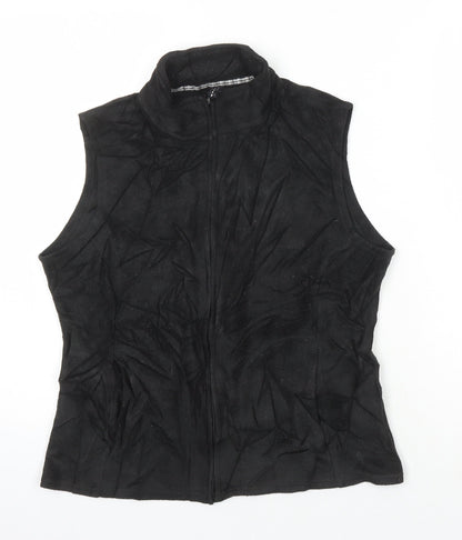 Womens UK Size 12 M&S Black Gilet