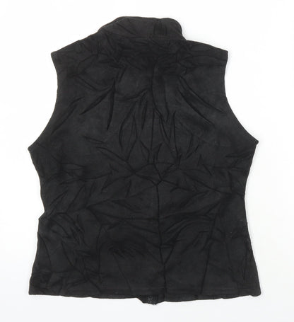 Womens UK Size 12 M&S Black Gilet