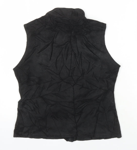 Womens UK Size 12 M&S Black Gilet