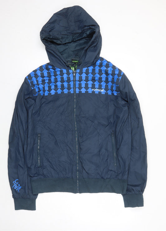 Mens UK Size XL Criminal Blue Jacket