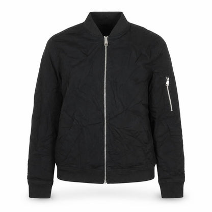 ASOS Womens Black Herringbone Bomber Jacket Jacket Size S Zip