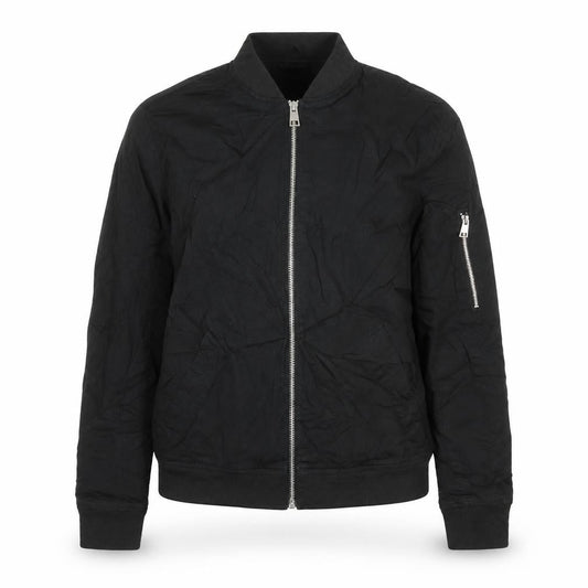 ASOS Womens Black Herringbone Bomber Jacket Jacket Size S Zip