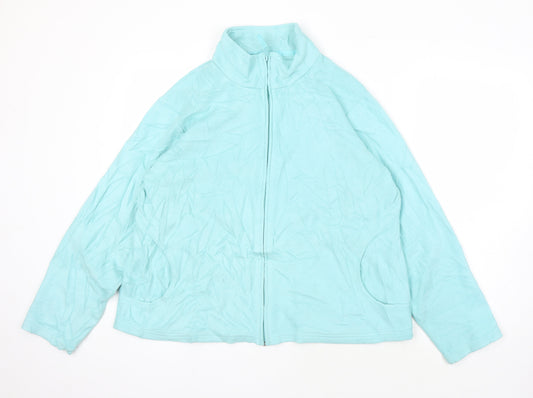 Marks & Spencer Womens Blue Jacket Size 22 Zip