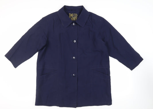 Womens UK Size 20 David Barry Blue Jacket