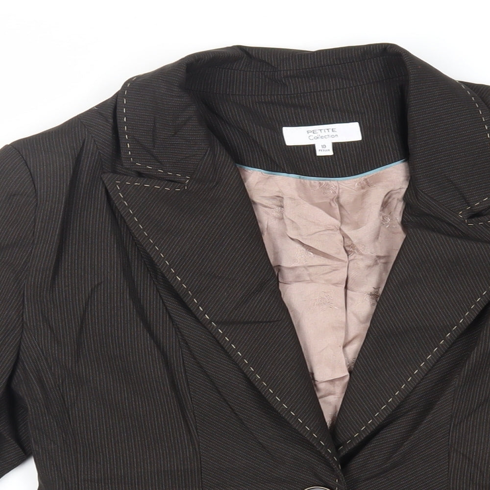 Womens UK Size 10 Debenhams Brown Jacket