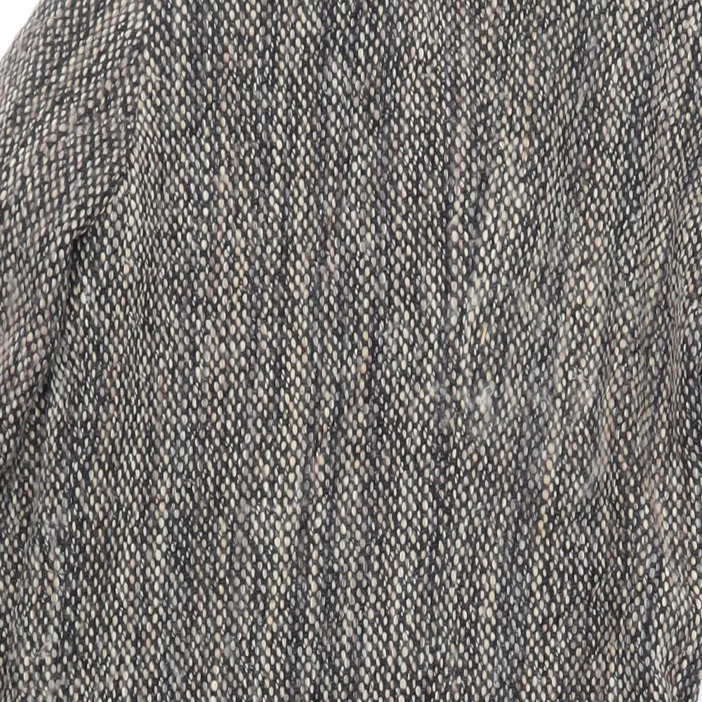 Great Plains London Womens Grey Overcoat Coat Size XS Button
