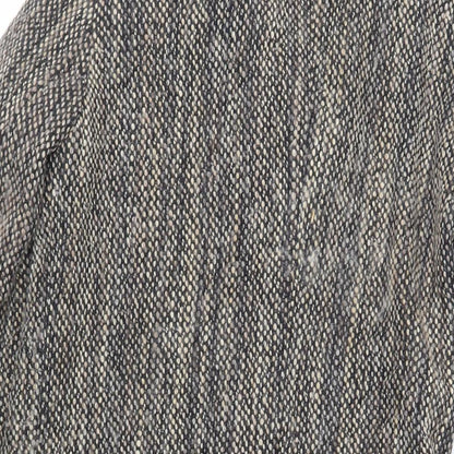 Great Plains London Womens Grey Overcoat Coat Size XS Button