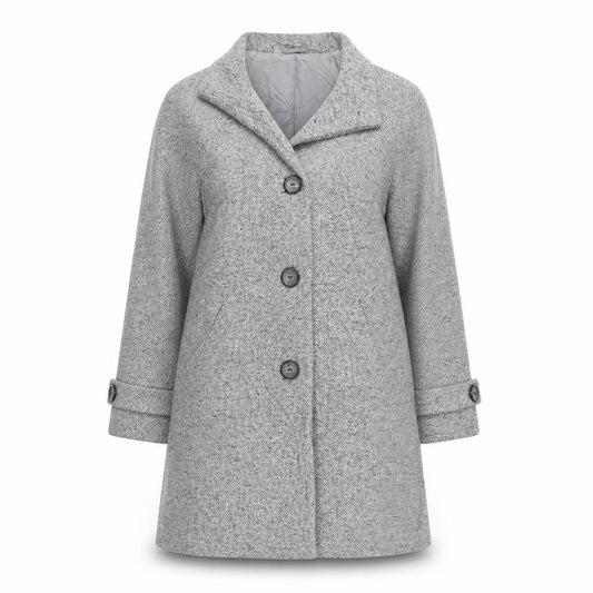Womens UK Size 12 John Lewis Grey Overcoat