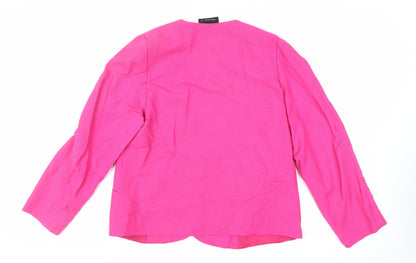 Kerena Womens Pink Jacket Blazer Size 14 Button - Vintage