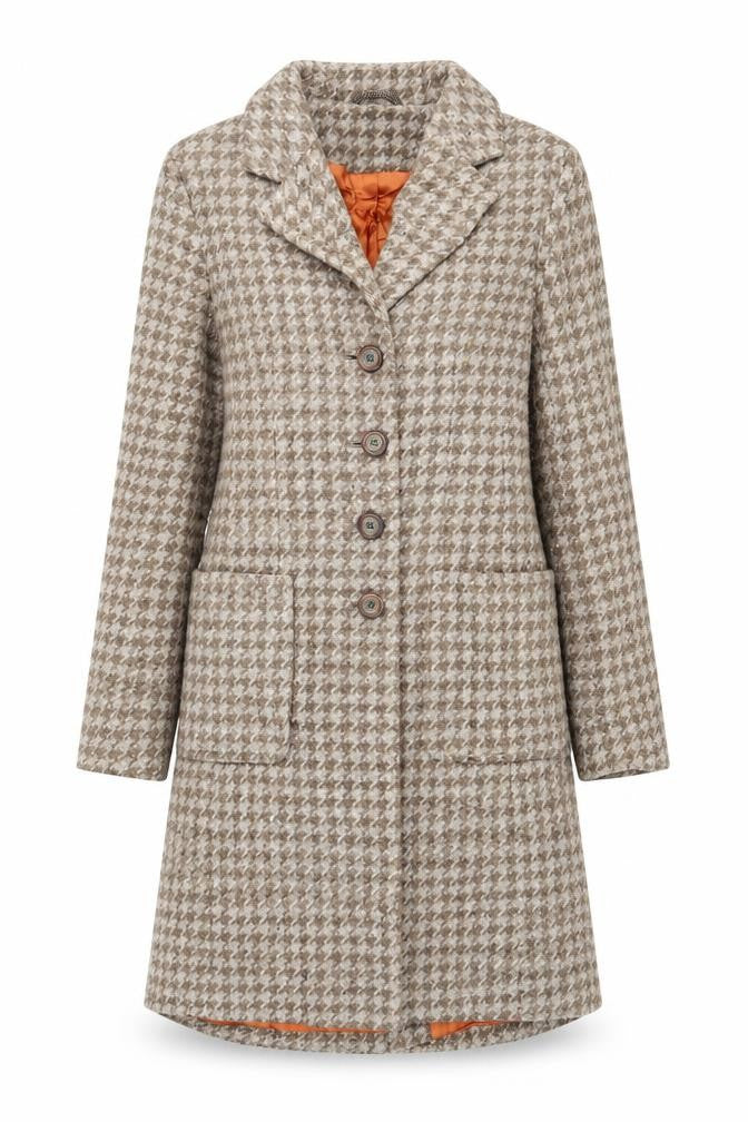 Womens UK Size 6 H&M Beige Overcoat