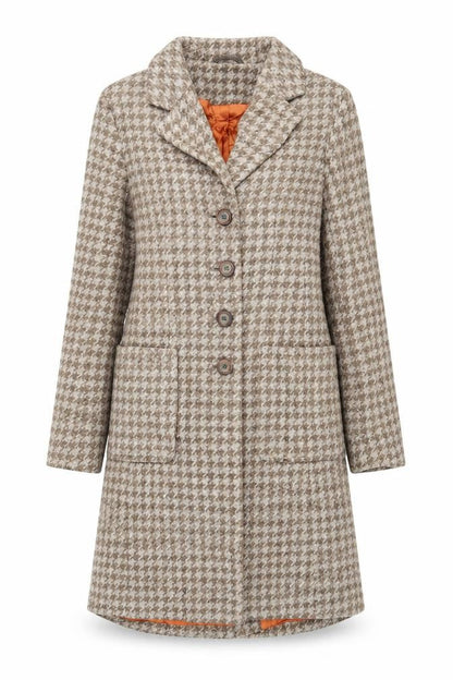 Womens UK Size 6 H&M Beige Overcoat