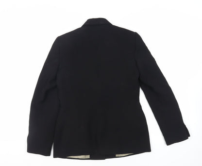 Principles Womens Black Jacket Blazer Size 8 Button