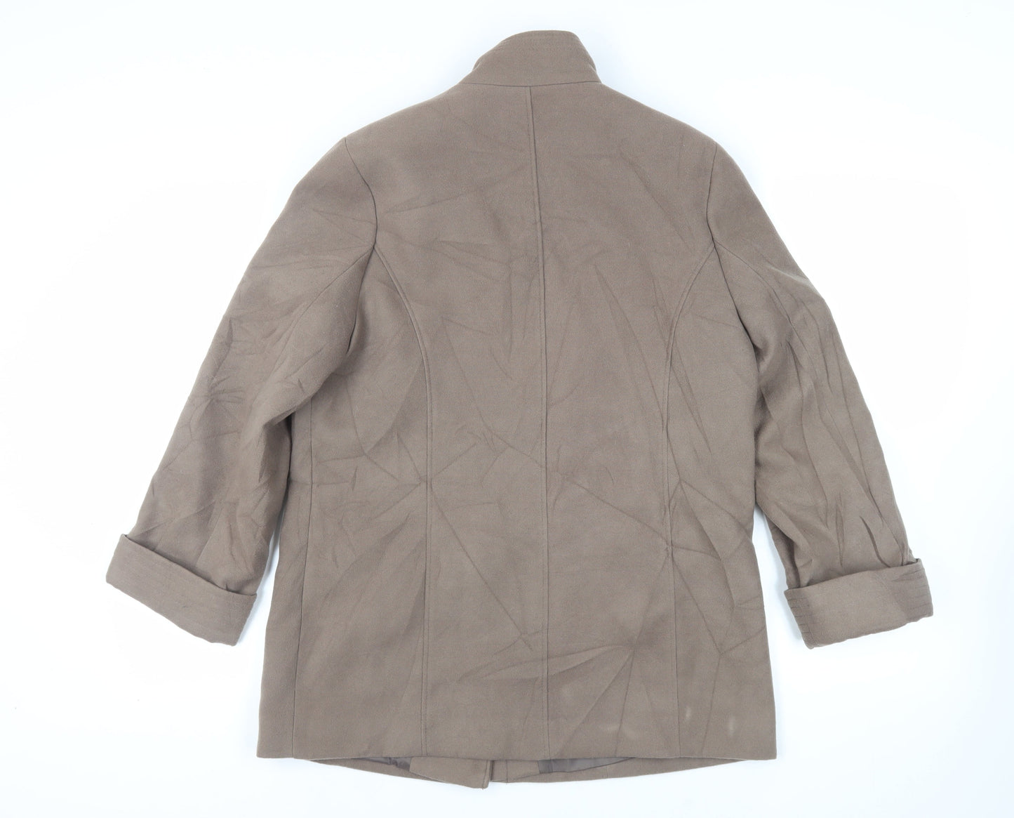 Womens UK Size 14 Marks and Spencer Brown Overcoat