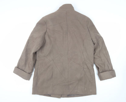 Womens UK Size 14 Marks and Spencer Brown Overcoat