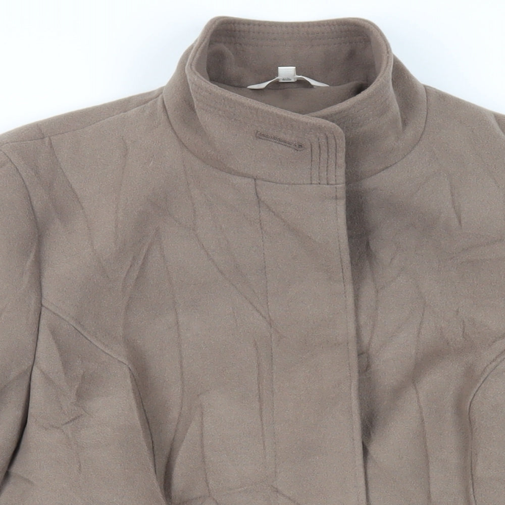 Womens UK Size 14 Marks and Spencer Brown Overcoat