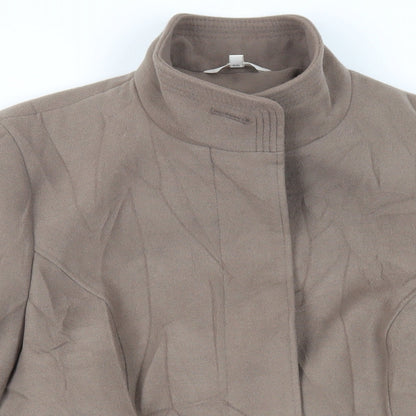 Womens UK Size 14 Marks and Spencer Brown Overcoat