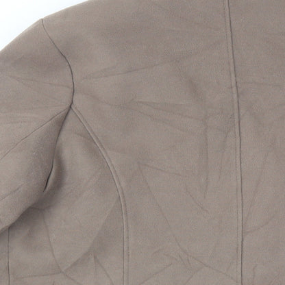 Womens UK Size 14 Marks and Spencer Brown Overcoat