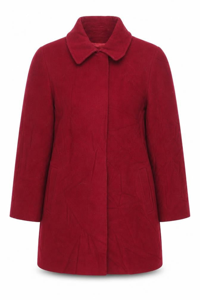 Womens UK Size 16 BHS Red Overcoat