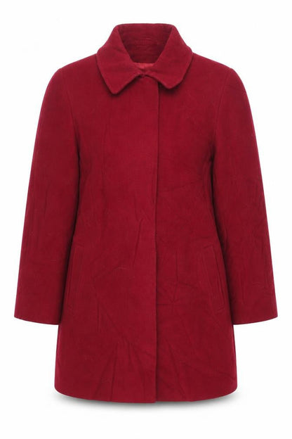 Womens UK Size 16 BHS Red Overcoat