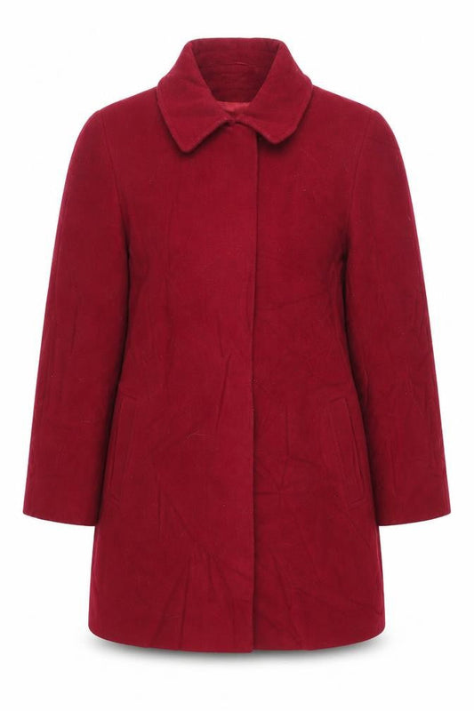 Womens UK Size 16 BHS Red Overcoat