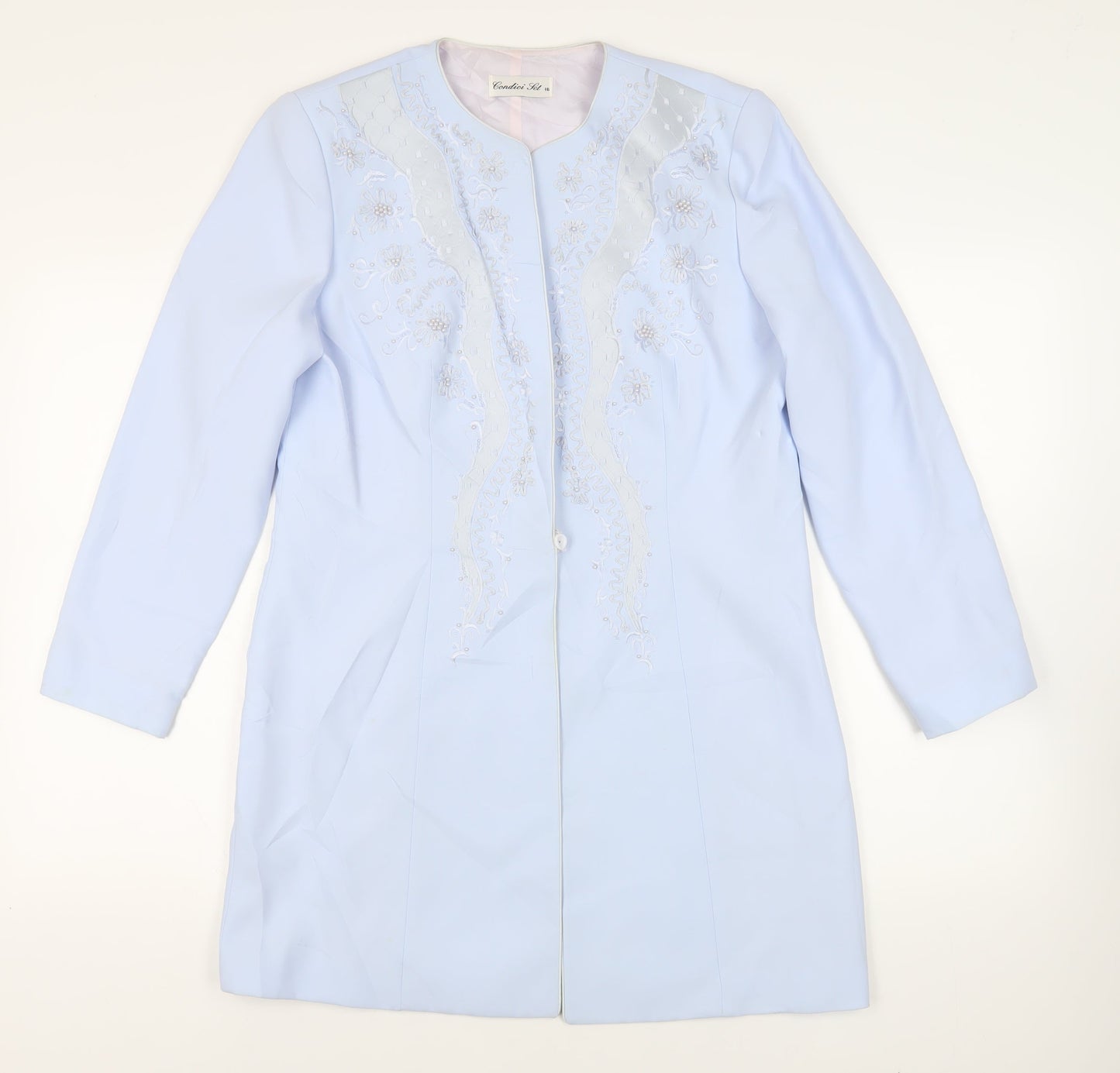 Womens UK Size 16 Condici Blue Overcoat