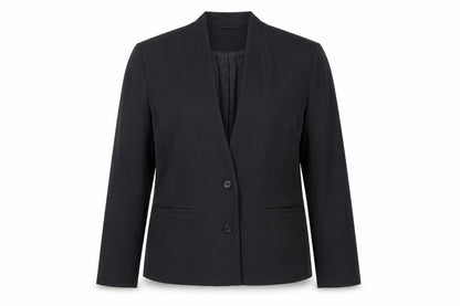 AZVRA Womens Black Jacket Blazer Size 14 Button