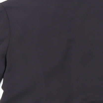 AZVRA Womens Black Jacket Blazer Size 14 Button