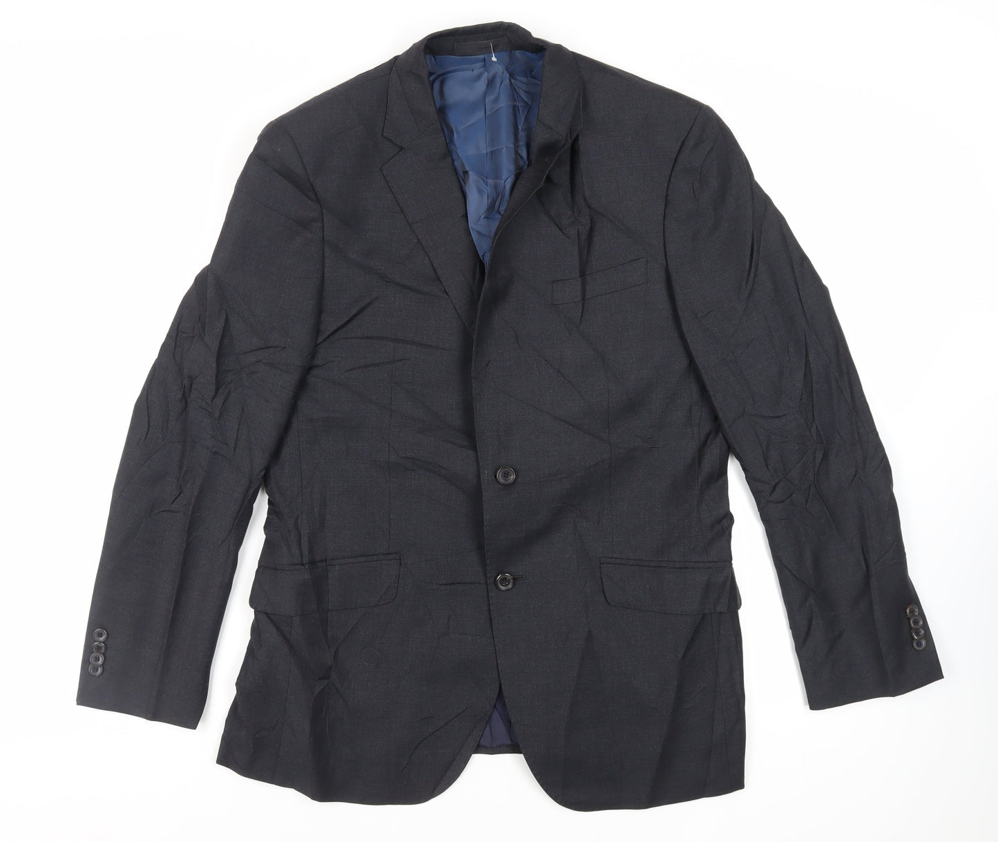 Mens UK Size 40 Simon Carter Regular Blue Suit Jacket