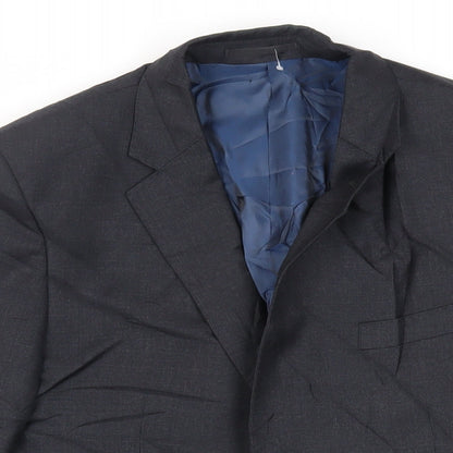 Mens UK Size 40 Simon Carter Regular Blue Suit Jacket