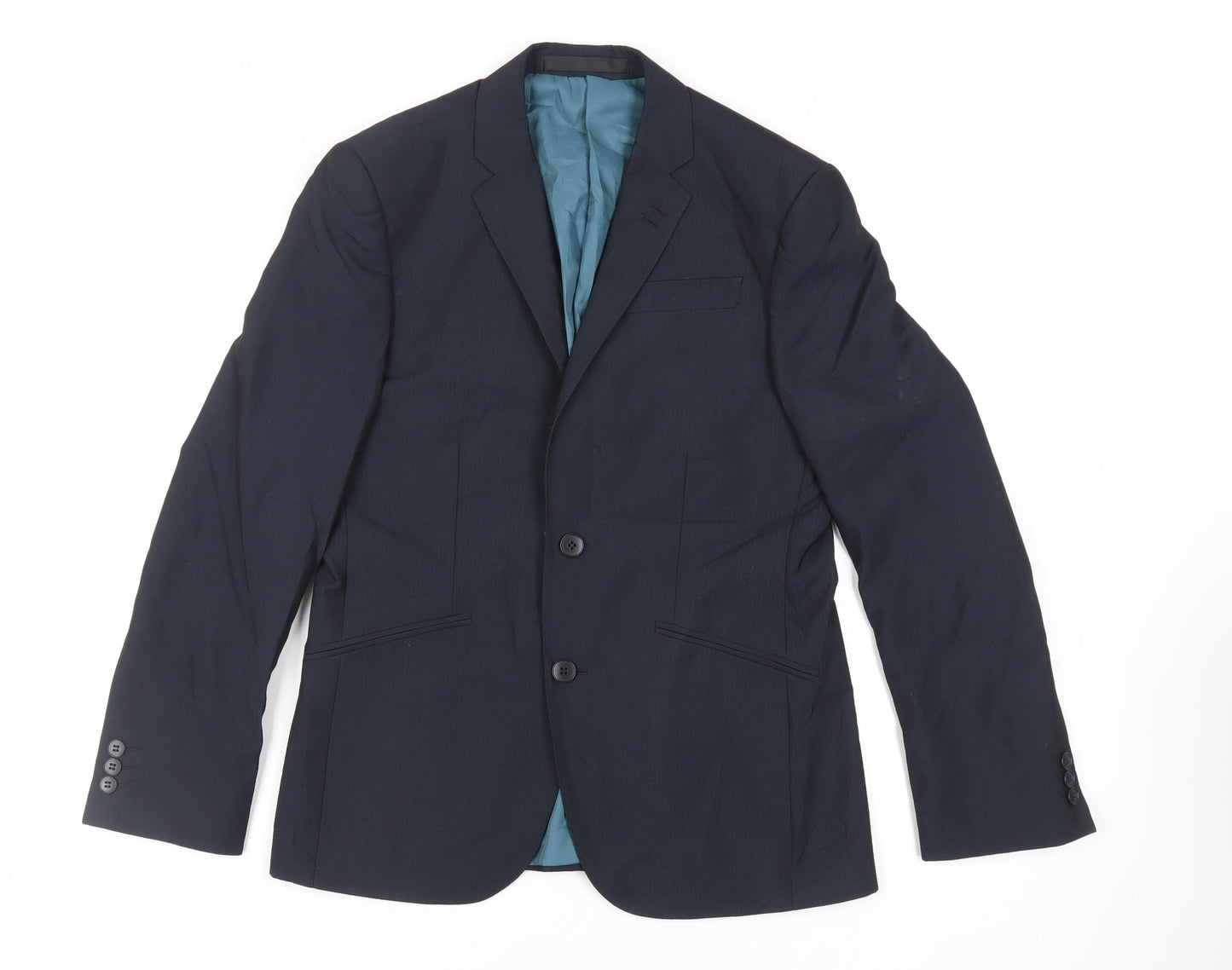 Mens UK Size 36 Marks and Spencer Regular Blue Suit Jacket