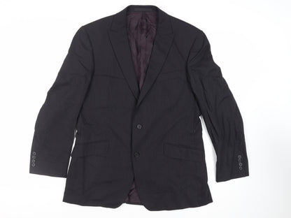 Mens UK Size 42 Marks and Spencer Regular Black Suit Jacket
