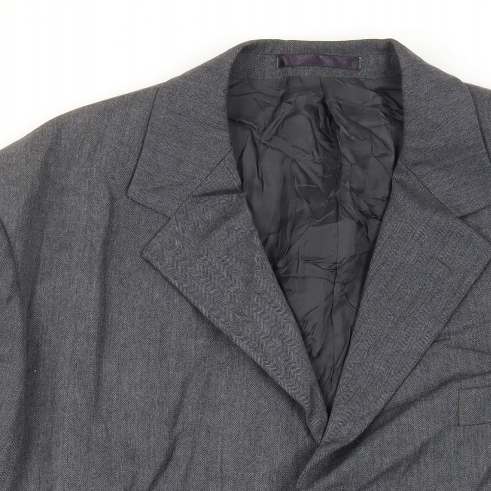 Mens UK Size 44 Burton Regular Grey Suit Jacket