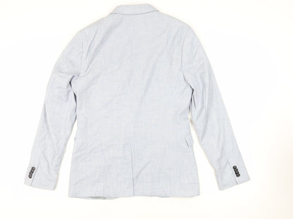 Mens UK Size 38 Topman Regular Blue Suit Jacket