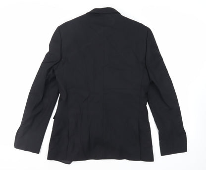 Mens UK Size 38 Burton Regular Black Suit Tuxedo