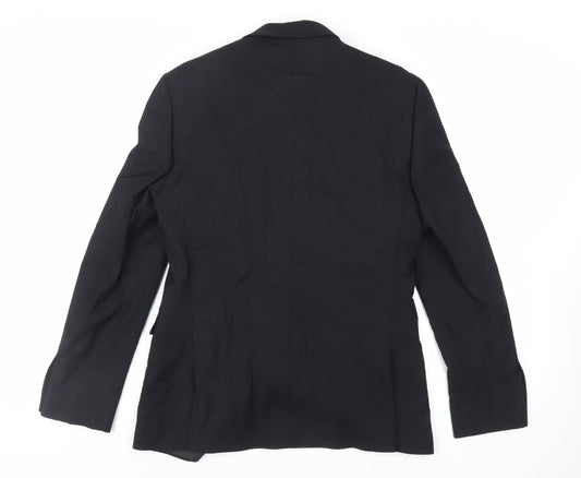 Mens UK Size 38 Burton Regular Black Suit Tuxedo