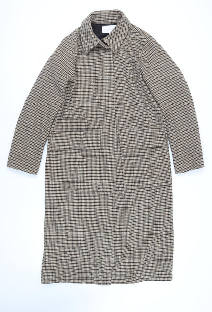 Womens UK Size 12 VILA Brown Overcoat