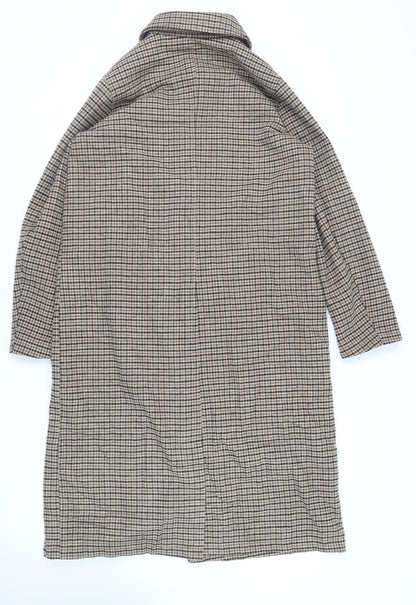 Womens UK Size 12 VILA Brown Overcoat