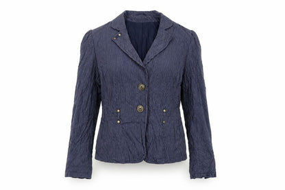 Next Womens Blue Striped Jacket Blazer Size 16 Button