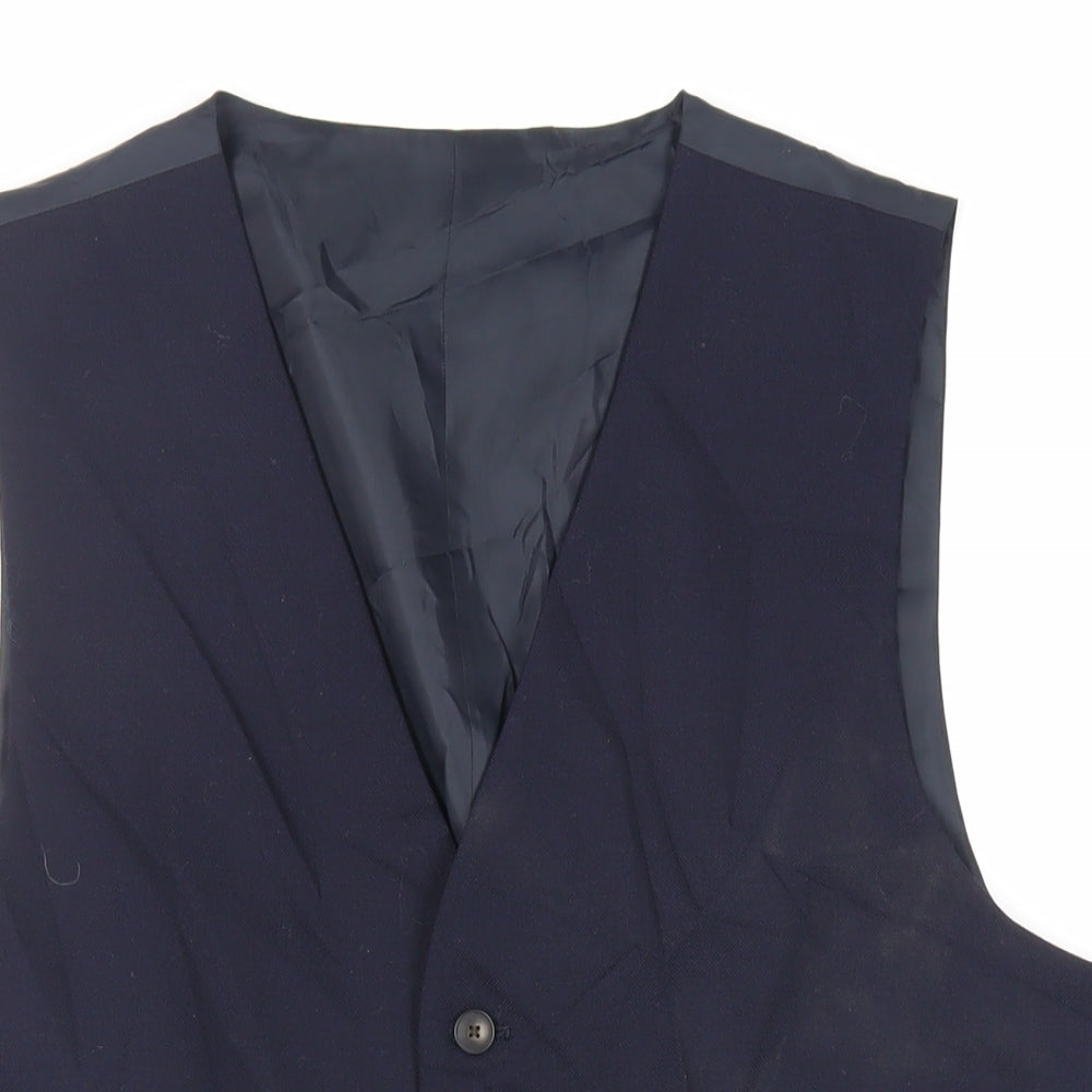 Mens UK Size 40 Marks and Spencer Regular Blue Suit Jacket