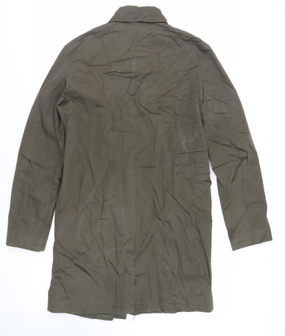 Mens UK Size XS New Look Men Green Overcoat