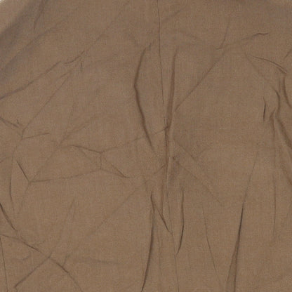 Zara Mens Brown Jacket Blazer Size 42 Button