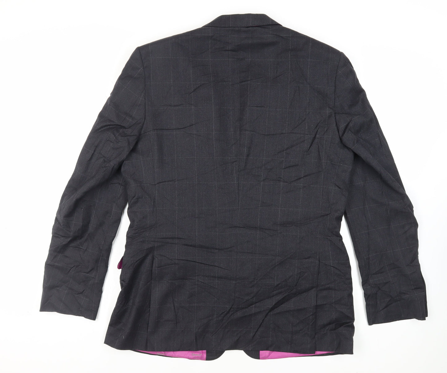 Mens UK Size 42 Paul Costelloe Regular Black Suit Jacket