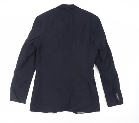 Mens UK Size 36 Limehaus Regular Blue Suit Jacket
