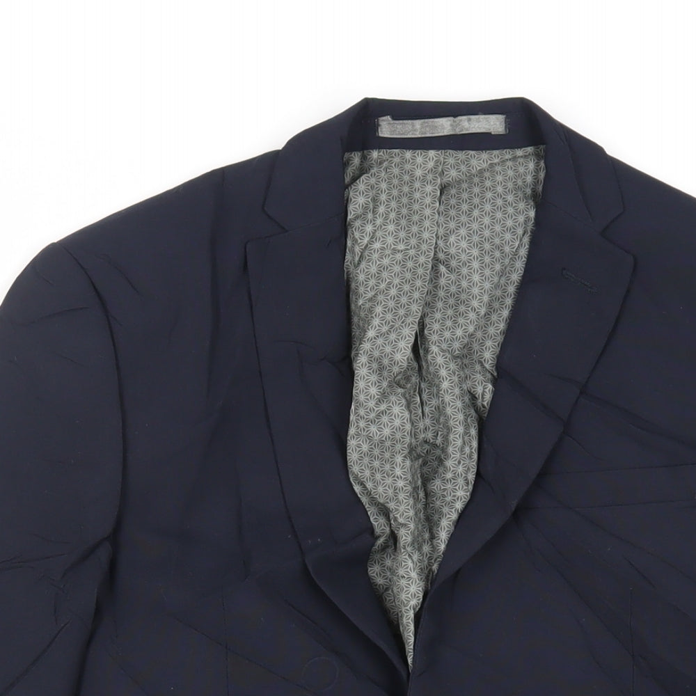 Mens UK Size 36 Limehaus Regular Blue Suit Jacket