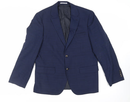 Mens UK Size 40 Marks and Spencer Regular Blue Suit Jacket