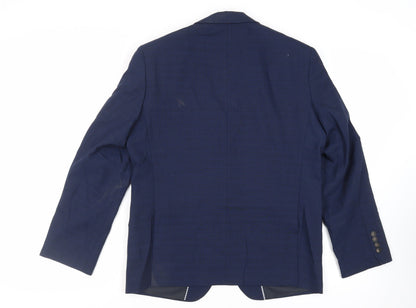 Mens UK Size 40 Marks and Spencer Regular Blue Suit Jacket
