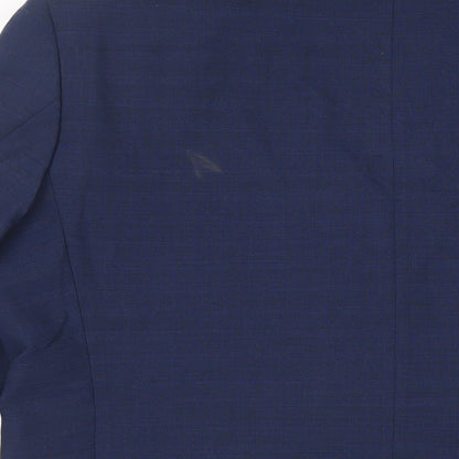 Mens UK Size 40 Marks and Spencer Regular Blue Suit Jacket
